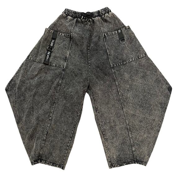 Keina Denim Wide Leg Pants by Marigold Shadows Women's One Size - Picture 1 of 5